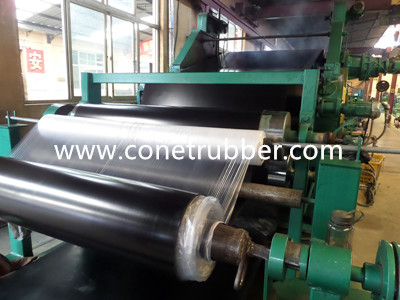 workshop of rubber sheet