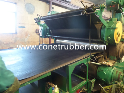 workshop of rubber sheet