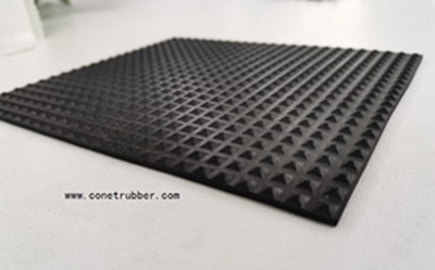 Small pyram rubber mat, rubber matting, anti slip rubber mat